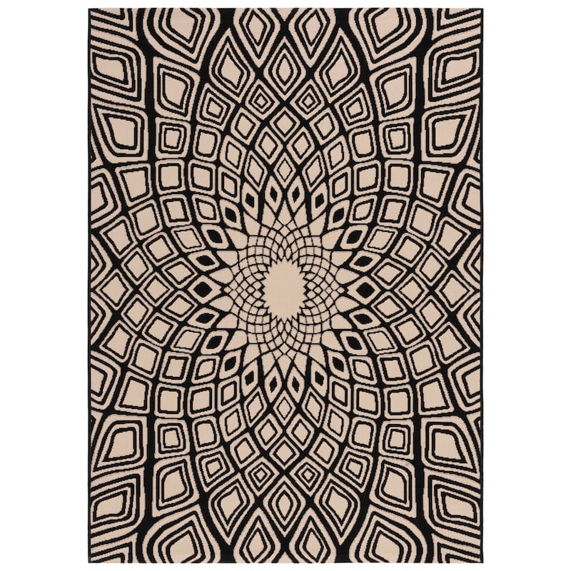 SAFAVIEH Courtyard Misako Indoor/ Outdoor Waterproof Patio Backyard Rug