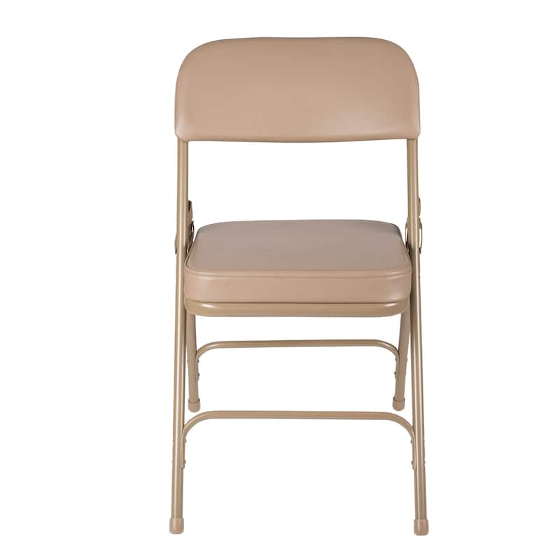 Hampden Furnishings Bernadine Collection Deluxe Vinyl Padded Folding Chair, Pack of 2