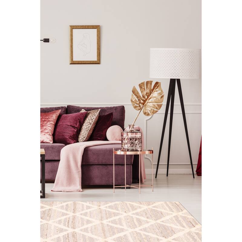 ECARPETGALLERY Hand-knotted Tangier Grey Wool Rug - 5'4 x 7'4