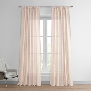 Exclusive Fabrics Signature French Linen Sheer Curtain (1 Panel)