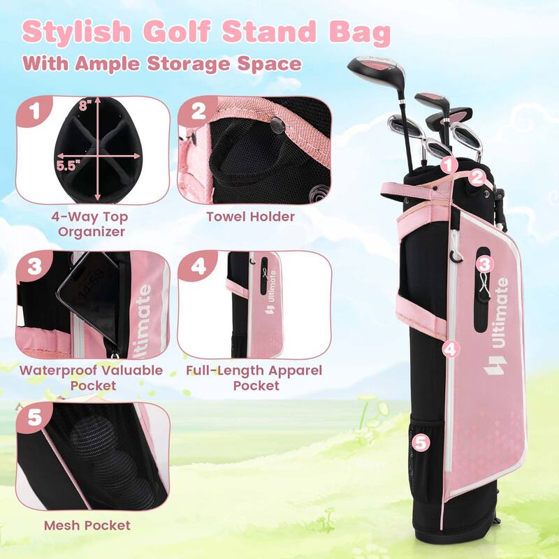 Ultimate Junior Complete Golf Club Set for Kids Age 11-13 Years Old - See Details