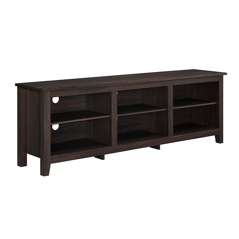 Modern 3-Shelf Open Storage TV Stand Suitable for Different Corners