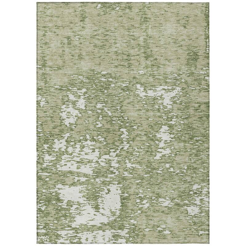 HomeRoots Abstract Transitional Rectangle Outdoor Rug