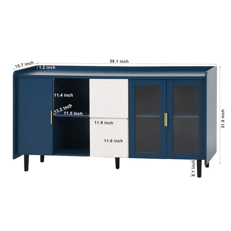 Kitchen Pantry Coffee Bar Storage Cabinet