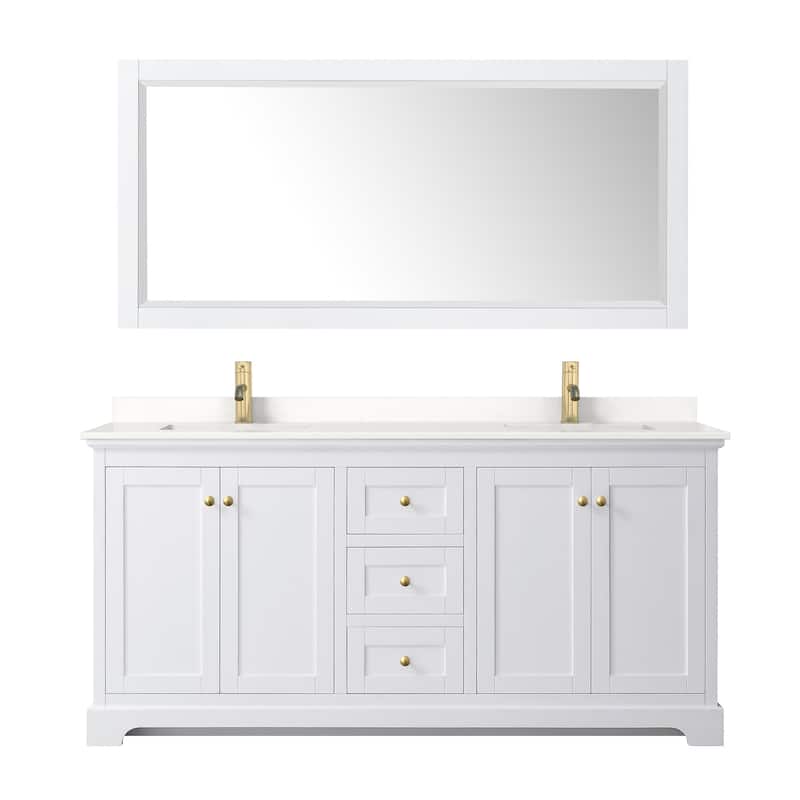 Wyndham Collection WCV232372D-QTZ-UNSM70 Avery 72" Free Standing