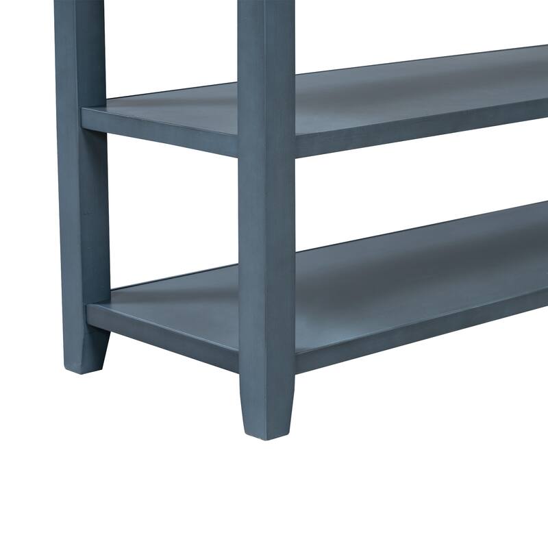 Console Table with Two Open Shelves