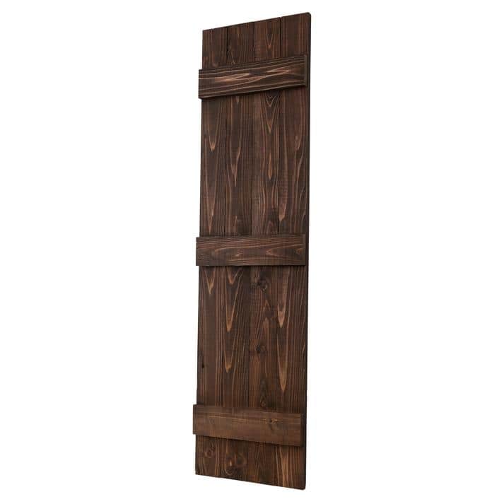 Traditional Board & Batten Exterior Shutters Pair