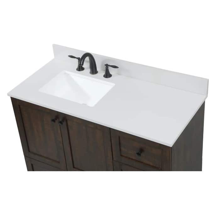 Elegant Lighting VF2842-BS Soma 42" Free Standing Single Basin Vanity
