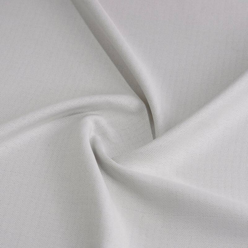 Exclusive Fabrics French Pleated Textured Faux Linen Room Darkening Curtains for Bedroom & Living Room Curtains (1 Panel)