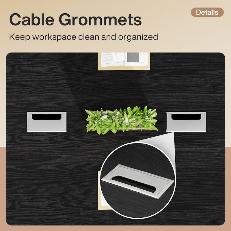 8ft Conference Table, Modern Office Meeting Room Table