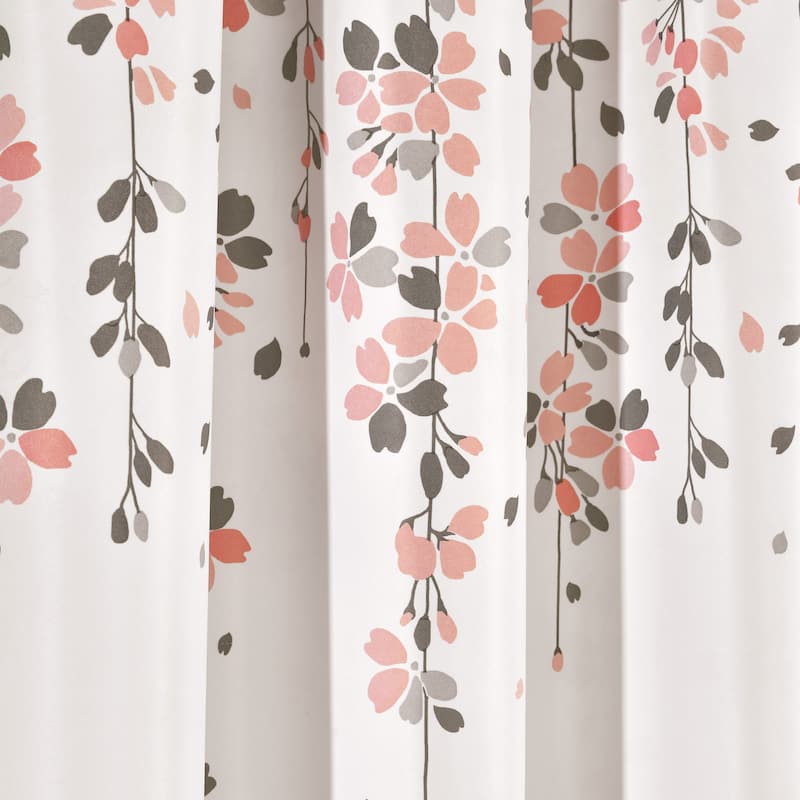 Lush Decor Weeping Flowers Room Darkening Curtain Panel Pair