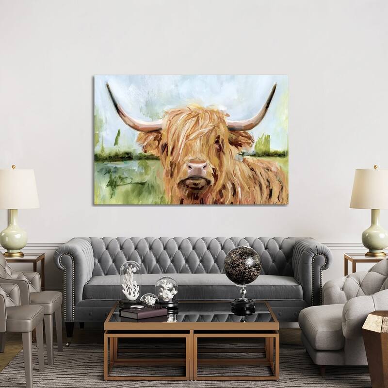 iCanvas "Highland Grazer I" by Victoria Borges Canvas Print