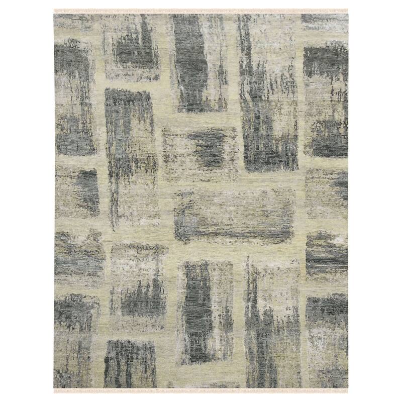 Magi Delilah Modern Abstract Hand-Knotted Wool Blend Area Rug