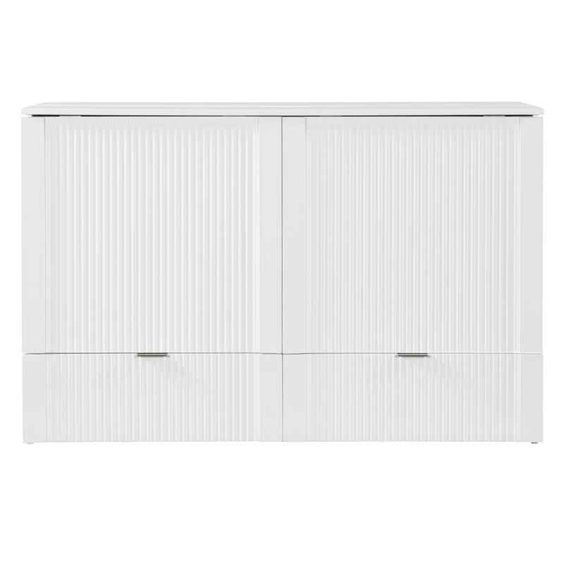 Murphy Bed with Drawer, Sockets and USB Ports, Pulley Structure Design