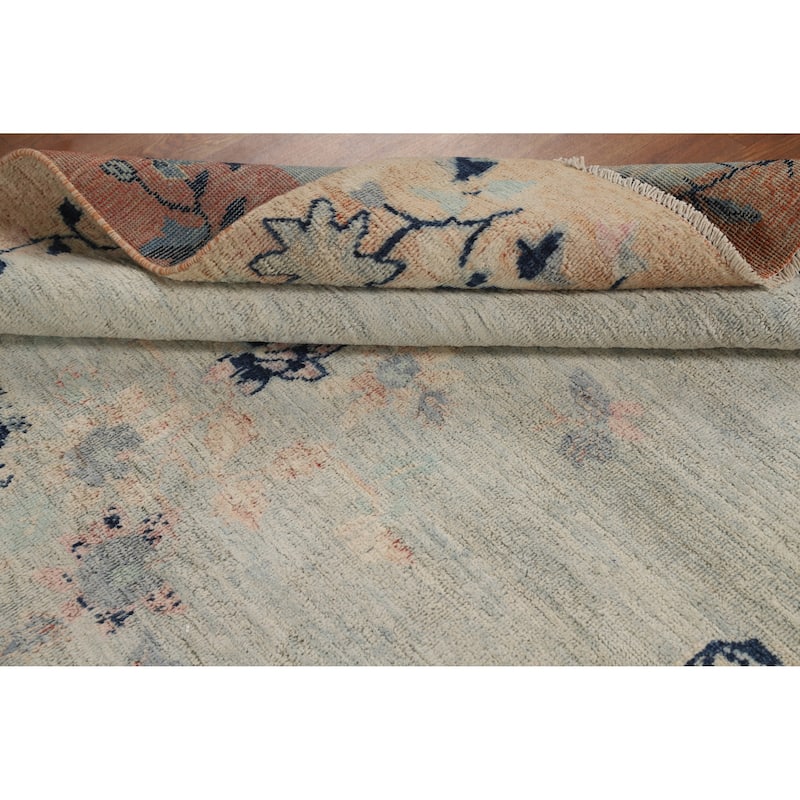 Art Deco Turkish Rug Vegetable Dye Hand-Knotted Wool Carpet - 5'0"x 7'0"