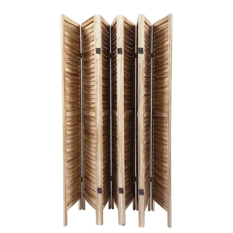 Paneled Wood Room Divider Folding Screen Privacy Screen Partition