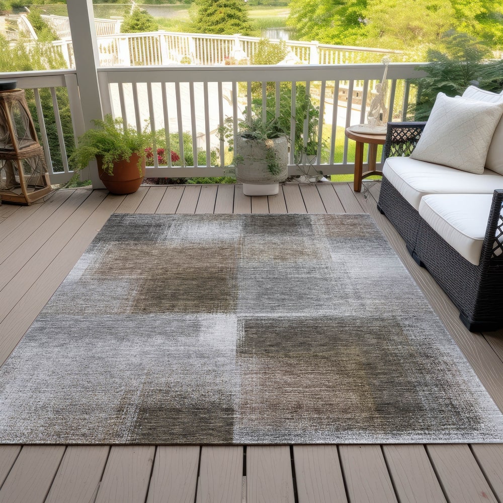 Machine Washable Indoor/ Outdoor Chantille Ombre Rug