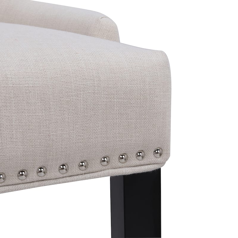 Grandview Tufted Upholstered Linen Fabric Dining Chair