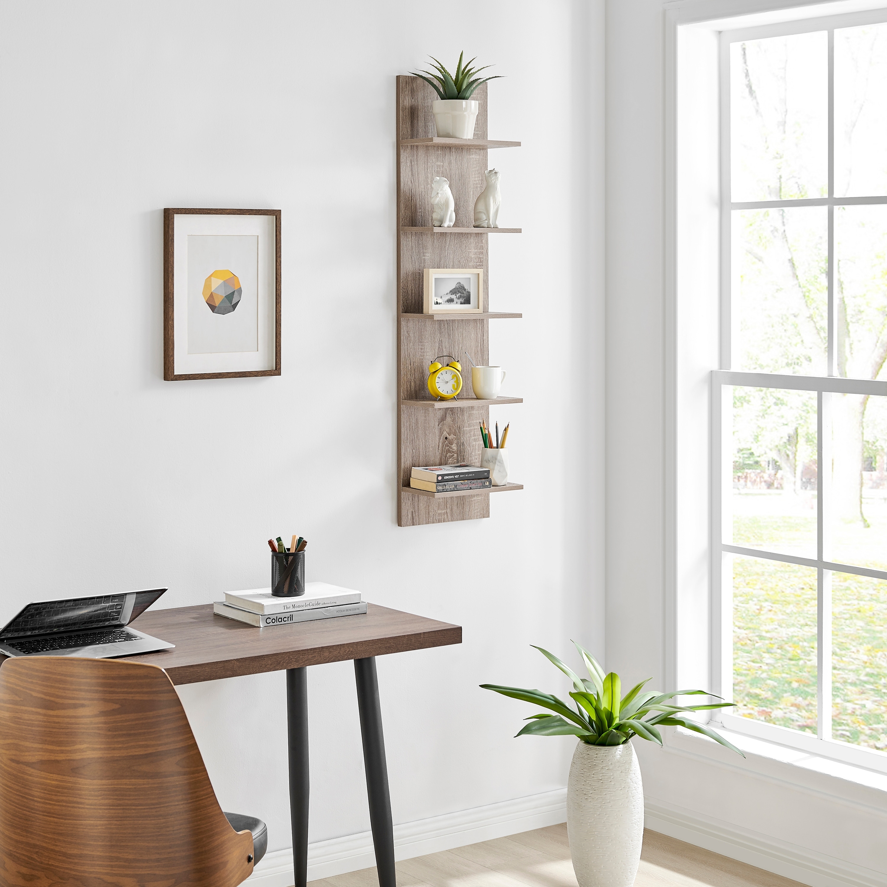 Danya B. Wide Column Wall Shelf - Overstock - 18116176