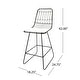 preview thumbnail 17 of 15, Niez Outdoor Wire Counter Stools (Set of 4) by Christopher Knight Home - N/A