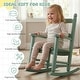 preview thumbnail 23 of 38, 16 In. Kids Classic Solid Poplar Wood Rocking Chair, Egg-Shaped Seat For Ages 2–5 - 9' x 12'
