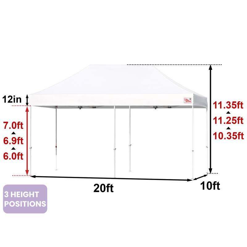 Tradesparker ez Pop-Up Canopy Tent Commercial Instant Shade
