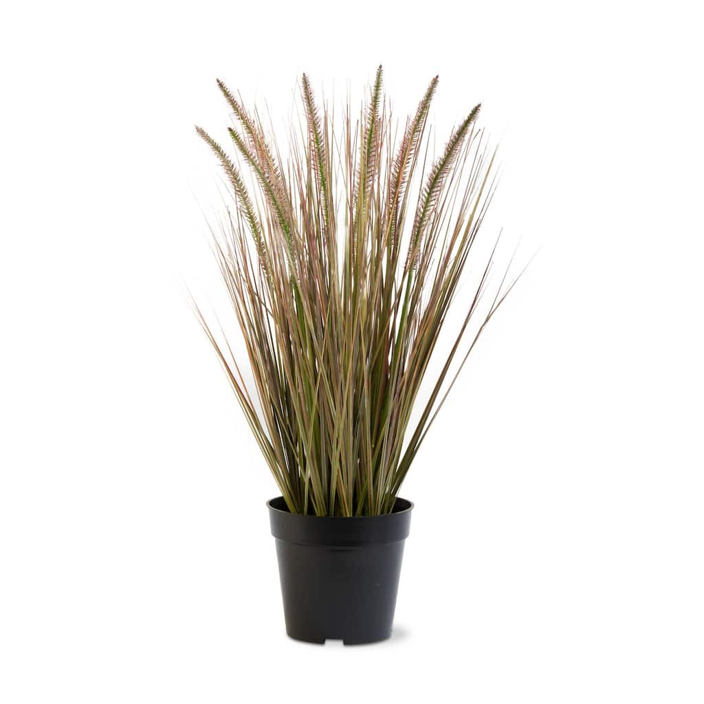 Cattail Grass Artificial Stems and Leaf Sprays Green Multi 22 in H for Everyday Decor Dust Clean PVC