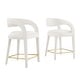 preview thumbnail 11 of 44, Pinnacle Performance Velvet Counter Stool Set of Two