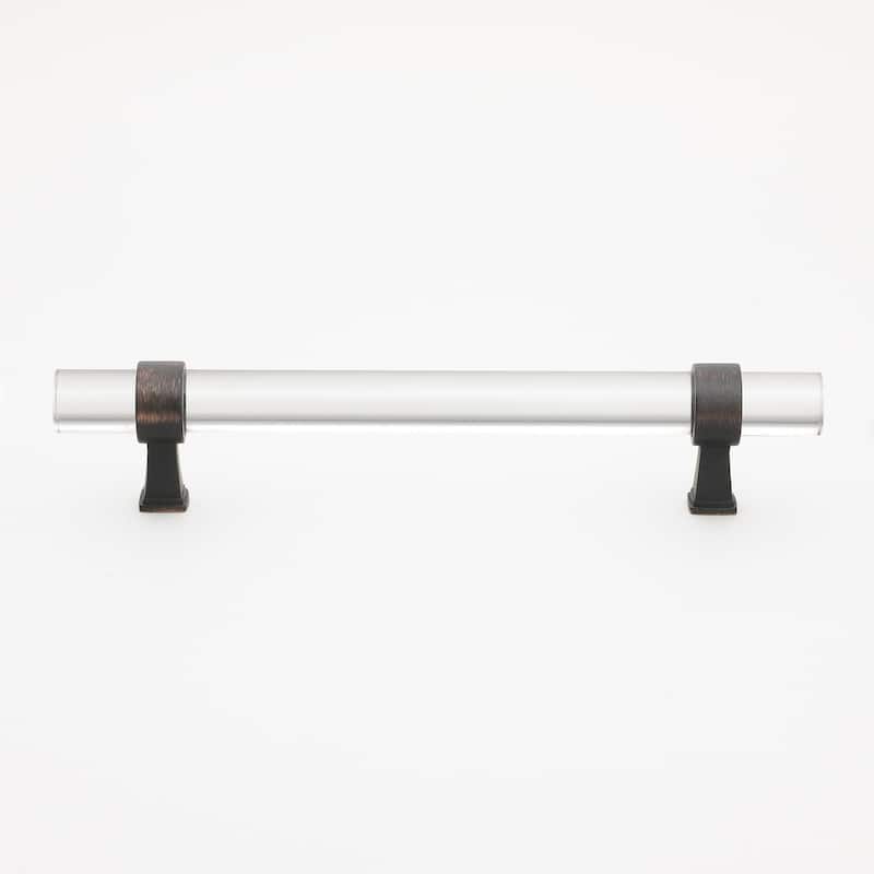 GlideRite 10-Pack 6-5/16 in. Center to Center Acrylic Cabinet Pull