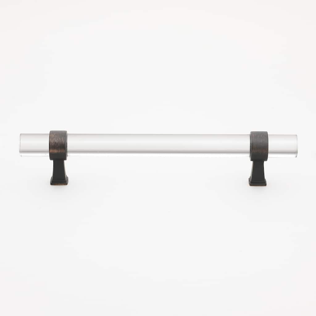 GlideRite 10-Pack 6-5/16 in. Center to Center Acrylic Cabinet Pull