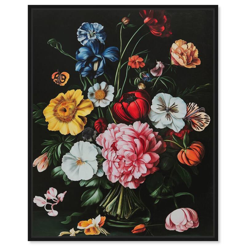 Violet Vignette I Canvas by Art Remedy - Black - 36" x 45"