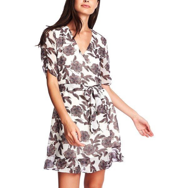 womens silk wrap dress