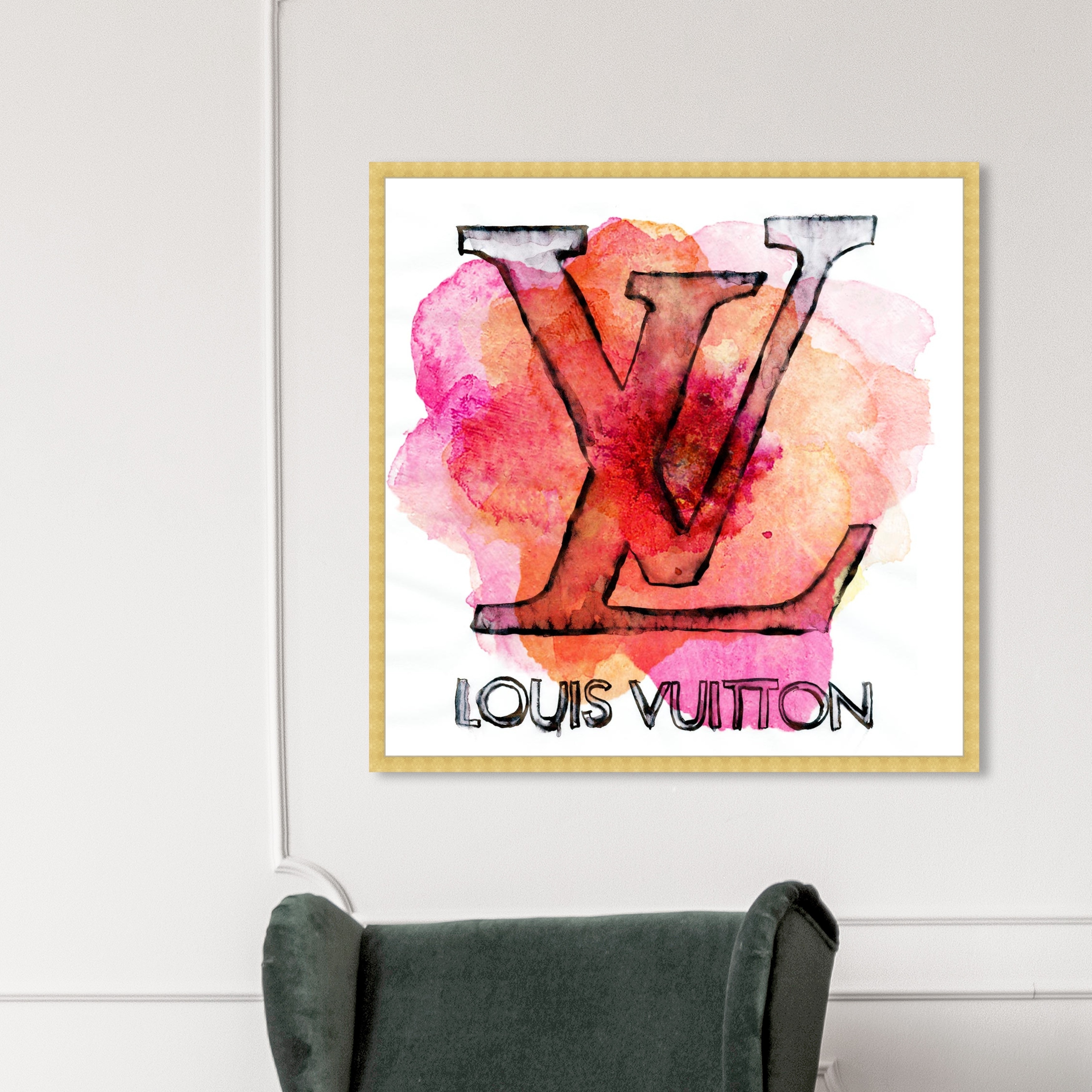 Oliver Gal 'LV Petals' Fashion and Glam Wall Art Framed Canvas Print  Fashion - Orange, Pink - Bed Bath & Beyond - 31794469