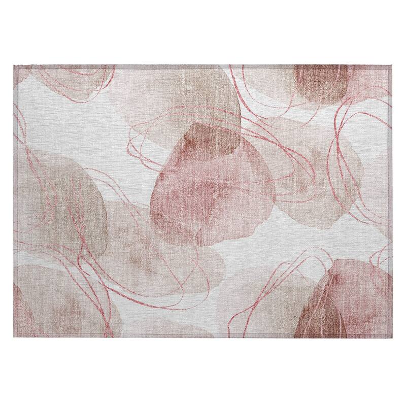 Alvaz Modern Art-Inspired Weather Resistant Trendy Modern Outdoor Rug