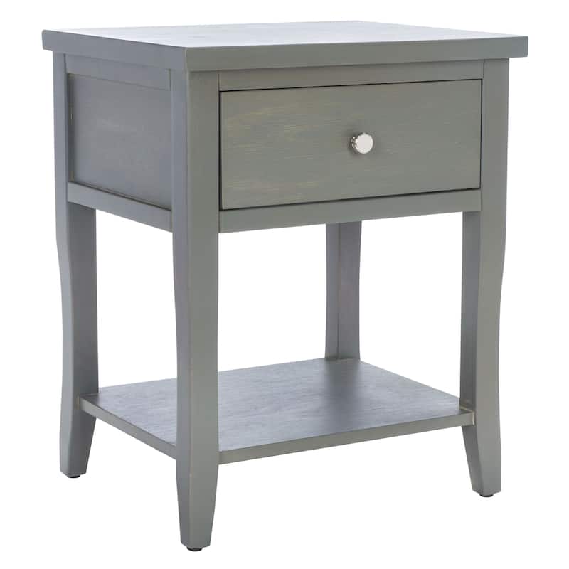 SAFAVIEH Martina Nightstand with Storage Drawer (Fully Assembled) - 18.1" x 15" x 22.2" - 18Wx15Dx22H