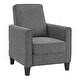 preview thumbnail 4 of 10, Haynes Traditional Fabric Welted Padded Recliner Chair by Furniture of America