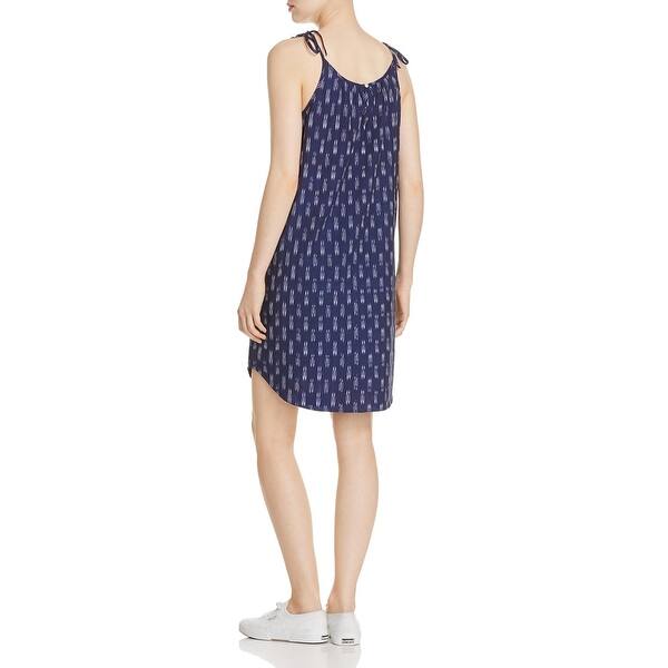 Shop Beach Lunch Lounge Womens Steffie Casual Dress Tie Shoulder Printed Overstock 20774482