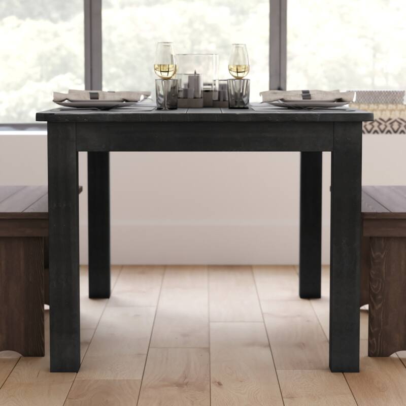 60" x 38" Rectangular Antique Rustic Solid Pine Farm Dining Table
