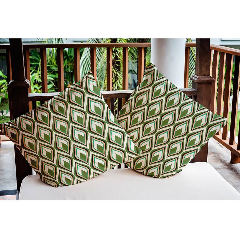 Feathers Indoor/Outdoor Throw Pillow
