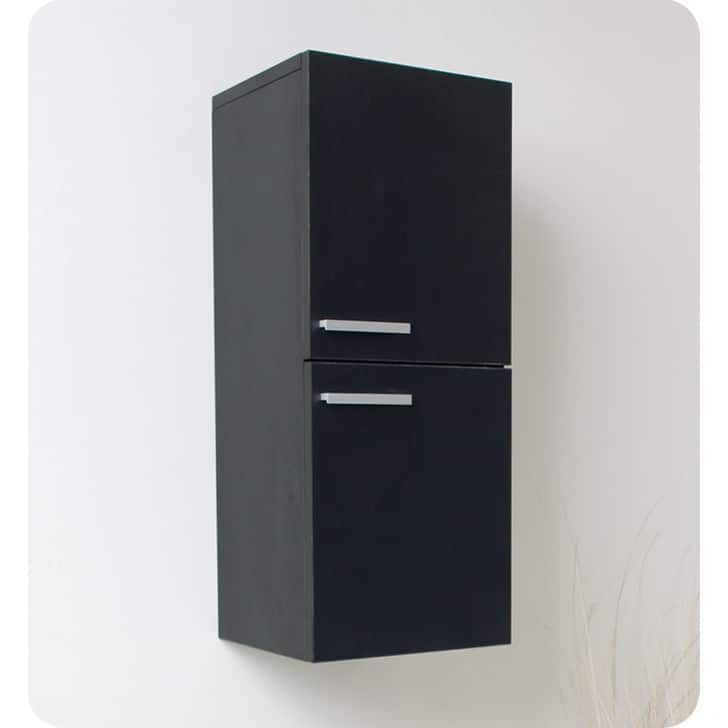 Fresca 27" Wall Mounted Bathroom Linen Cabinet with Two Storage Areas