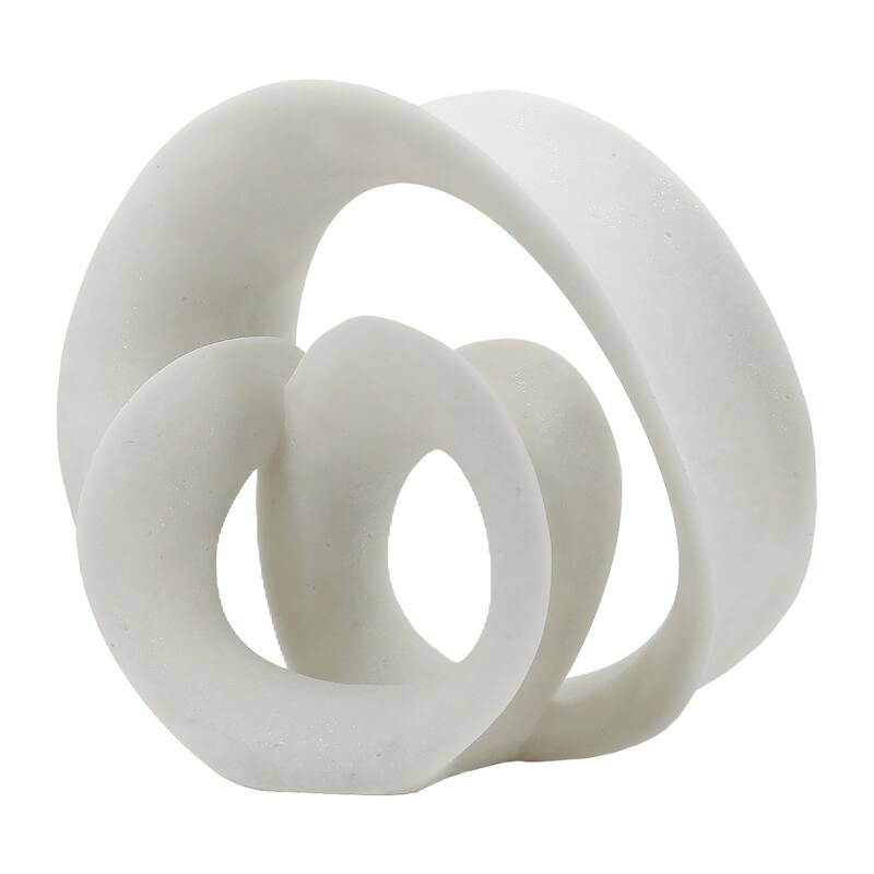 Sagebrook Home's 20-inch Quixotic Statuary - White Resin Decorative Object That Inspires and Transforms Home Decor