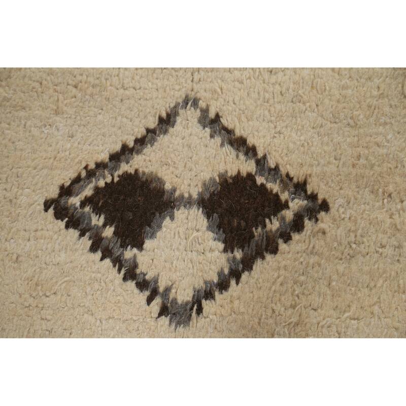 Tribal Oriental Moroccan Area Rug Wool Hand-knotted Living Room Carpet - 9'8" x 14'9"