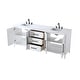 preview thumbnail 6 of 9, Elegant Lighting VF29384D Millie 84" Free Standing Double Basin Vanity