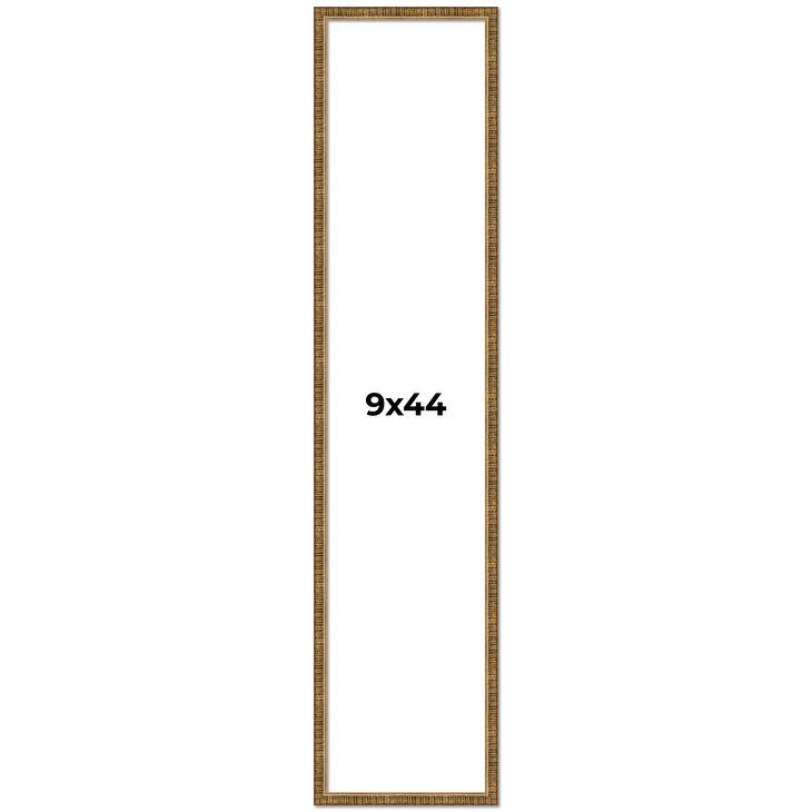 9x44 Frame Gold Kingsley Distressed Solid Wood Picture Frame Width