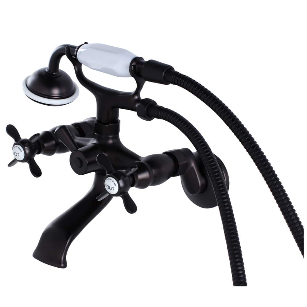 Kingston Brass Essex Wall Mounted Clawfoot Tub Filler with Built-In