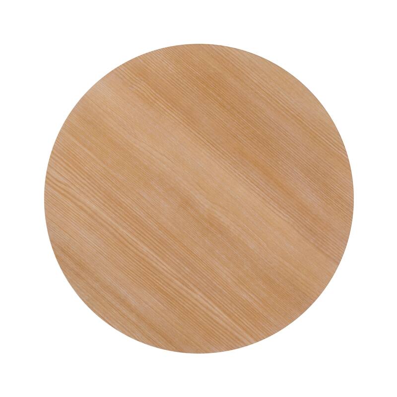 Middlebrook Designs 48 inch Round Solid Wood Pedestal Dining Table
