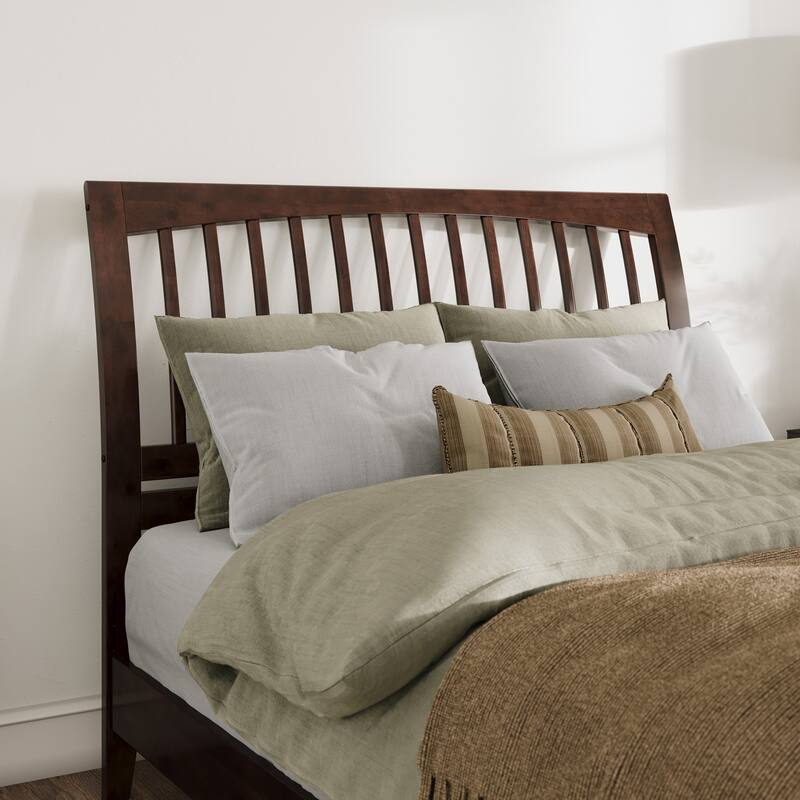 AFI Orleans Solid Wood Low Profile Platform Bed with Matching Footboard