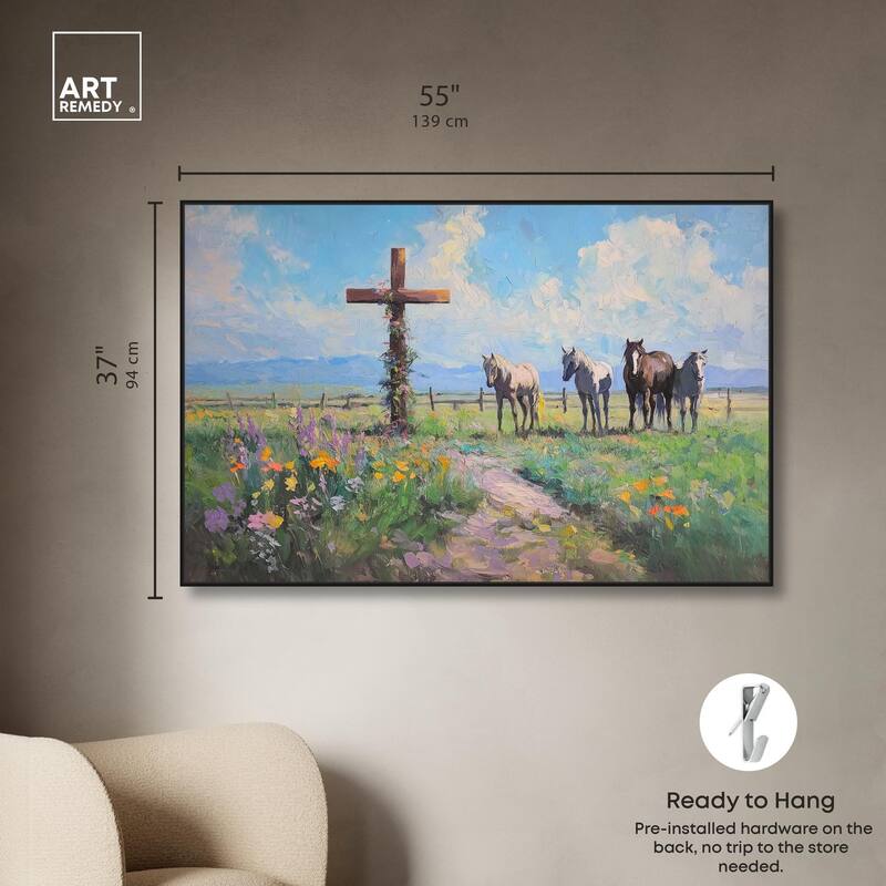 Faithful Pasture Canvas by Art Remedy