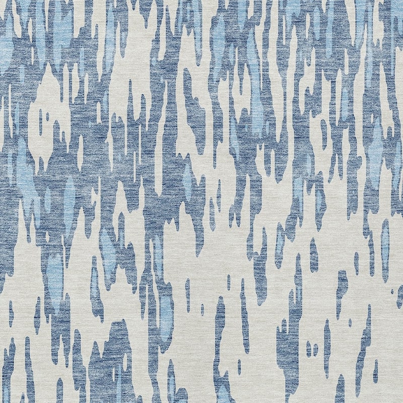 HomeRoots Abstract Transitional Rectangle Outdoor Rug