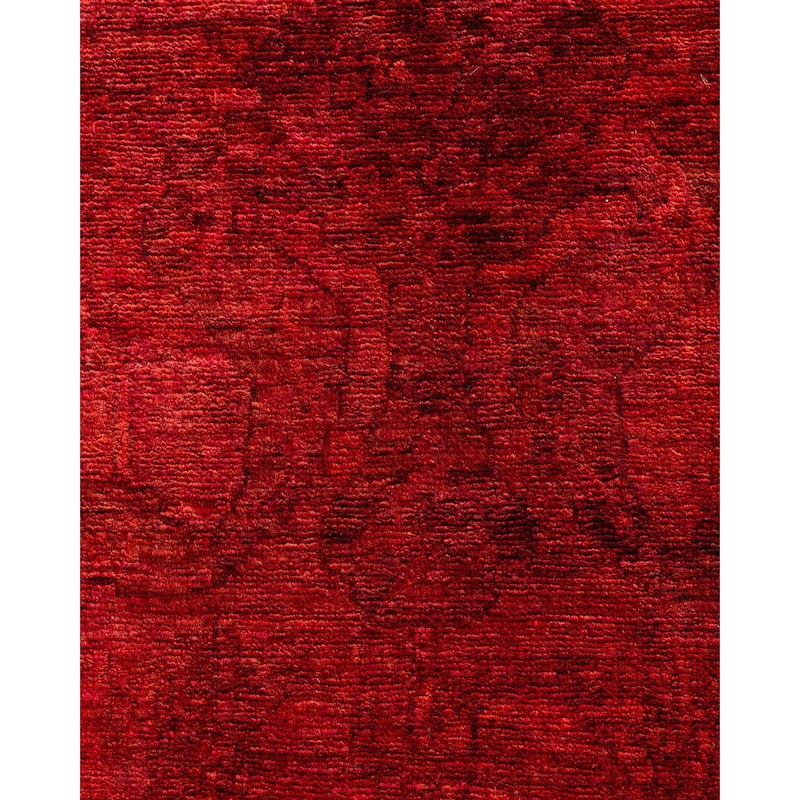 Contemporary Overdyed Wool Hand Knotted Area Rug - 6' 1" x 8' 7"